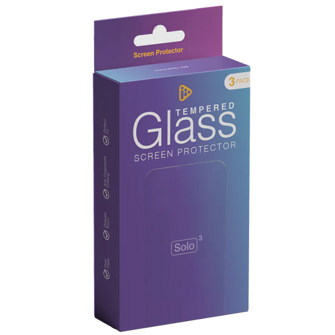 24Six Solo³ Glass Screen Protector (3 Pack) - Kosher Cell Inc